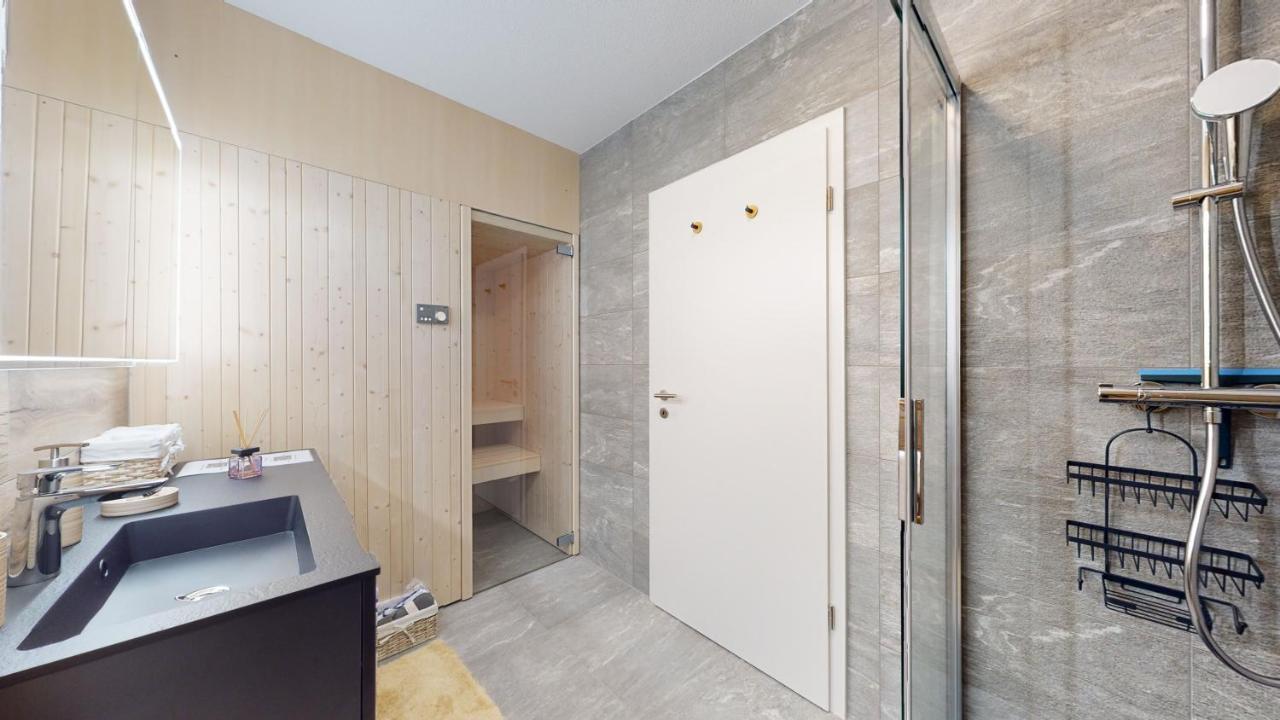 Apartment With Sauna And Mountain View Loèche-les-Bains Extérieur photo